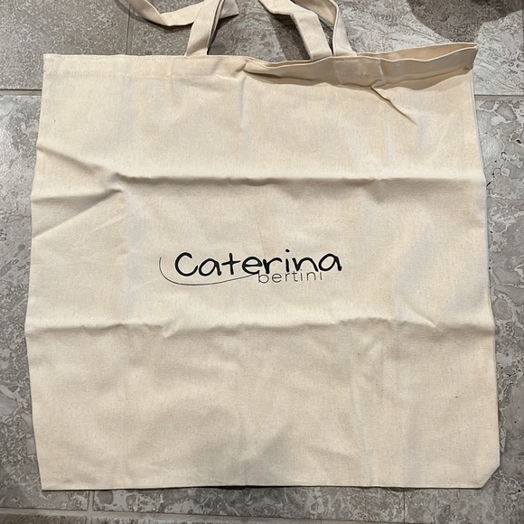 Caterina Bertini Fringe Mini Tote + Large Tote, Blue (Made in Italy) New w/Tag - Picture 8 of 10